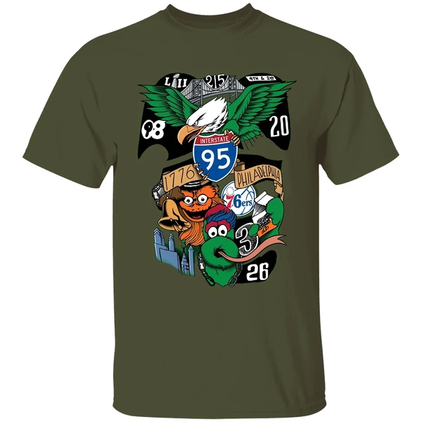 bryson stott philly dunphy 215 tattoo shirt militarygreen