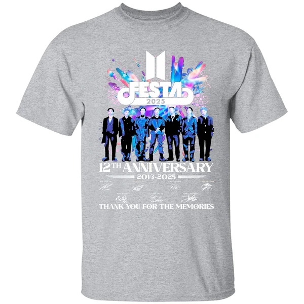 Bts Festa 2025 12th Anniversary 2013 2025 Signature Thank You For The Memories Shirt - Image 9