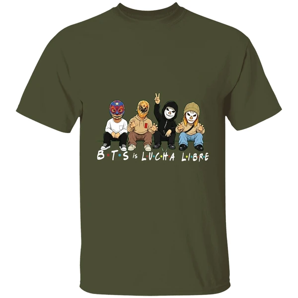 Bts Is Lucha Libre Friends Style Masked Shirt - Image 4