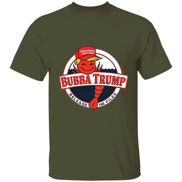Bubba Trump Shrimp Character Maga Red Hat Epstein Release The Files Shirt - Image 3