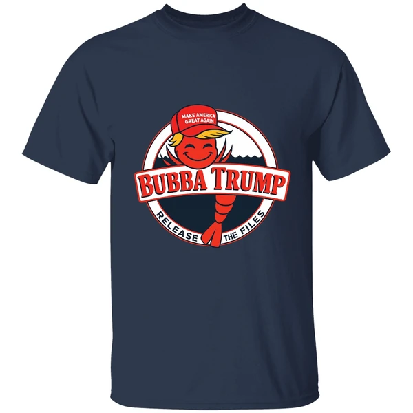 Bubba Trump Shrimp Character Maga Red Hat Epstein Release The Files Shirt - Image 4