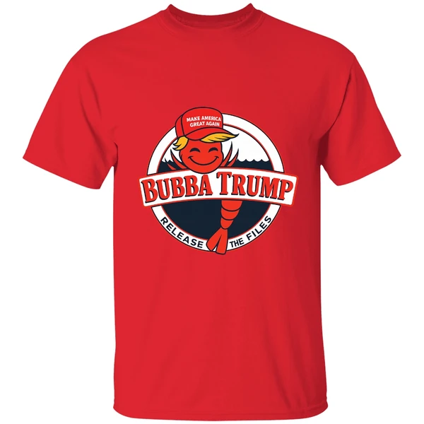 Bubba Trump Shrimp Character Maga Red Hat Epstein Release The Files Shirt - Image 6