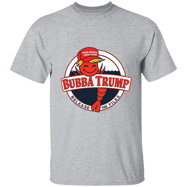 Bubba Trump Shrimp Character Maga Red Hat Epstein Release The Files Shirt