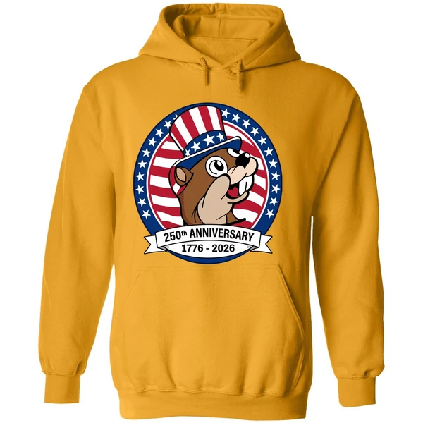 Buc Ees 250th Anniversary 1776 2026 Patriotic Beavers With Stars And Stripes Hoodie