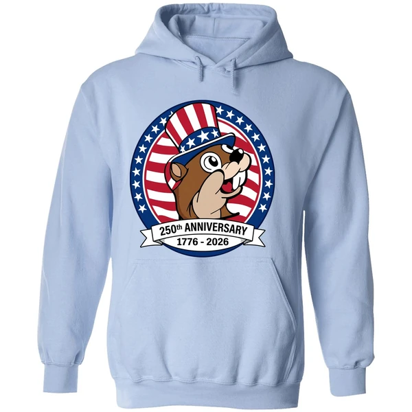 Buc Ees 250th Anniversary 1776 2026 Patriotic Beavers With Stars And Stripes Hoodie - Image 4