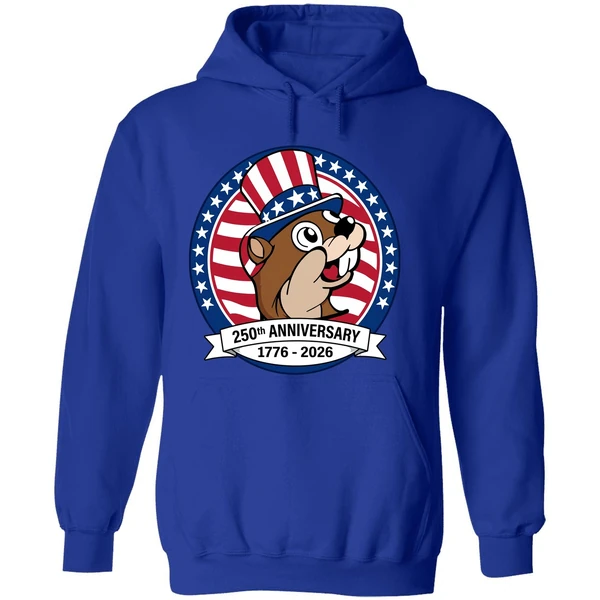 Buc Ees 250th Anniversary 1776 2026 Patriotic Beavers With Stars And Stripes Hoodie - Image 7