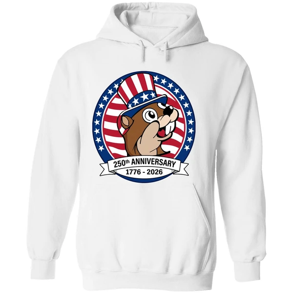Buc Ees 250th Anniversary 1776 2026 Patriotic Beavers With Stars And Stripes Hoodie - Image 8