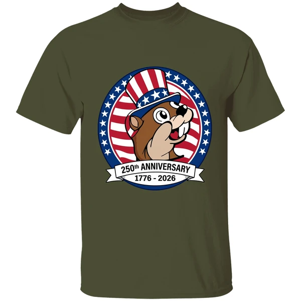 Buc Ees 250th Anniversary 1776 2026 Patriotic Beavers With Stars And Stripes Shirt - Image 4