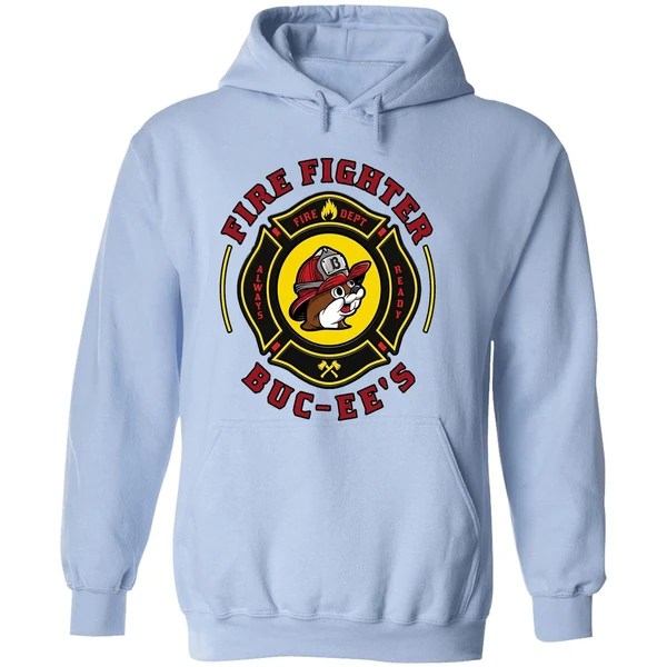 Buc Ees Firefighter 2026 Black Design Hoodie - Image 4