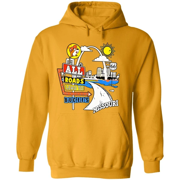 Buc Ees Missouri Route 66 All Reads Lead To Buc Ees Hoodie
