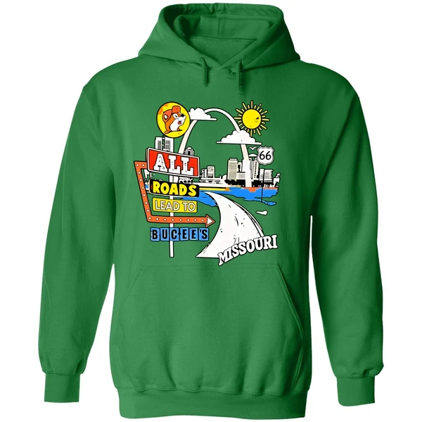 Buc Ees Missouri Route 66 All Reads Lead To Buc Ees Hoodie - Image 2