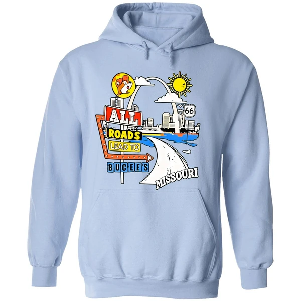 Buc Ees Missouri Route 66 All Reads Lead To Buc Ees Hoodie - Image 4