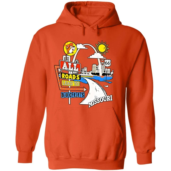 Buc Ees Missouri Route 66 All Reads Lead To Buc Ees Hoodie - Image 6