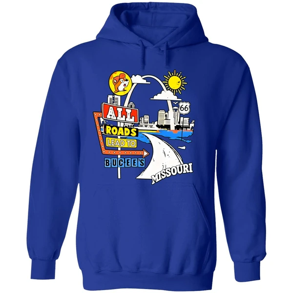 Buc Ees Missouri Route 66 All Reads Lead To Buc Ees Hoodie - Image 7
