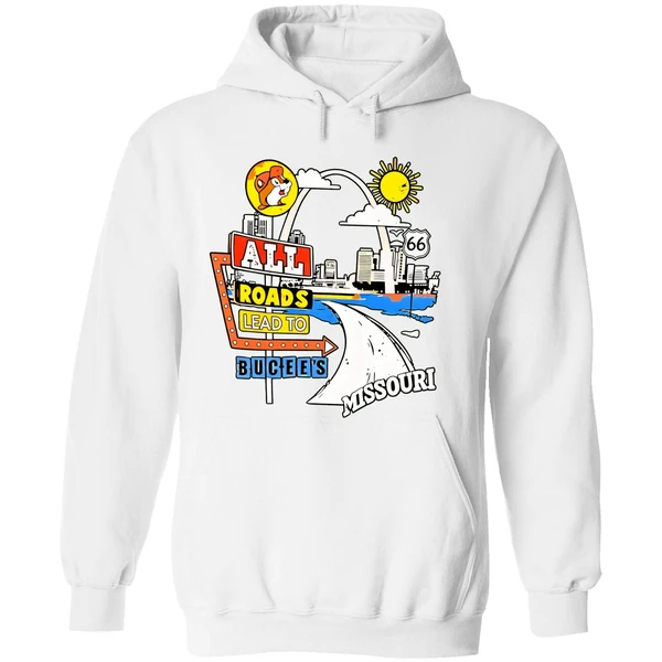 Buc Ees Missouri Route 66 All Reads Lead To Buc Ees Hoodie - Image 8