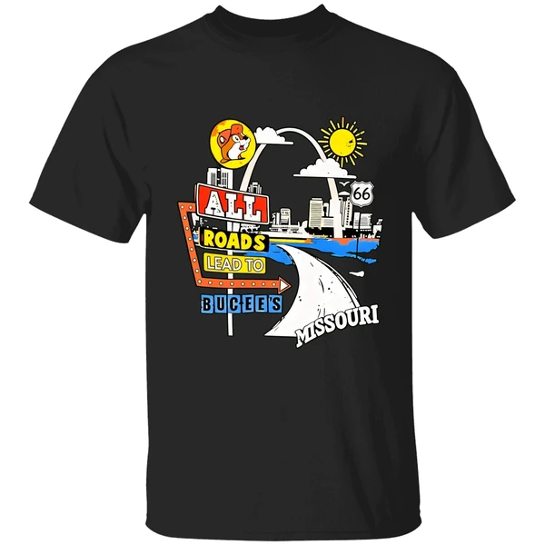 Buc Ees Missouri Route 66 All Reads Lead To Buc Ees Shirt