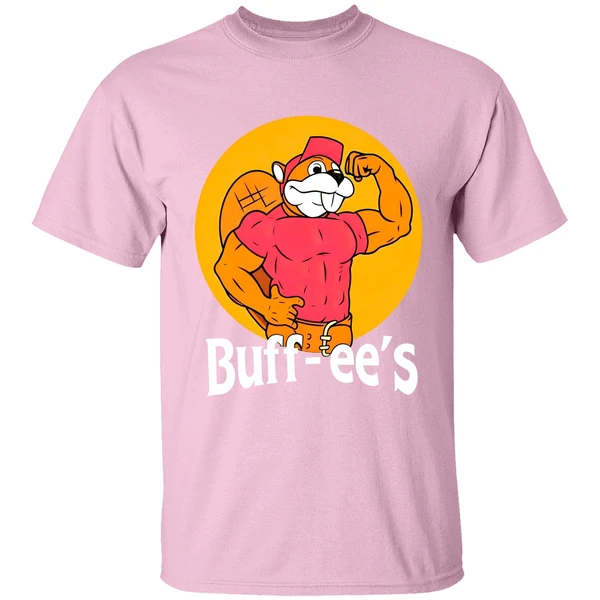 bucees buffees logo shirt lightpink