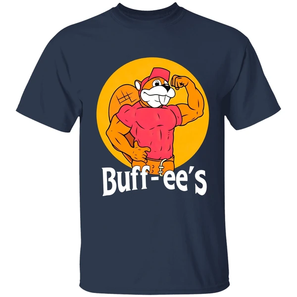bucees buffees logo shirt navy