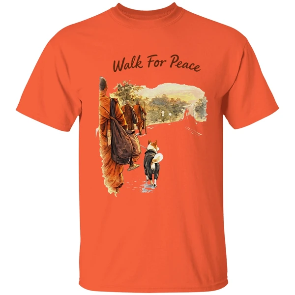 Buddhist Monk Walk For Peace Vintage 2026 Shirt - Image 3