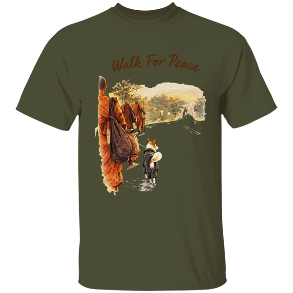 Buddhist Monk Walk For Peace Vintage 2026 Shirt - Image 9