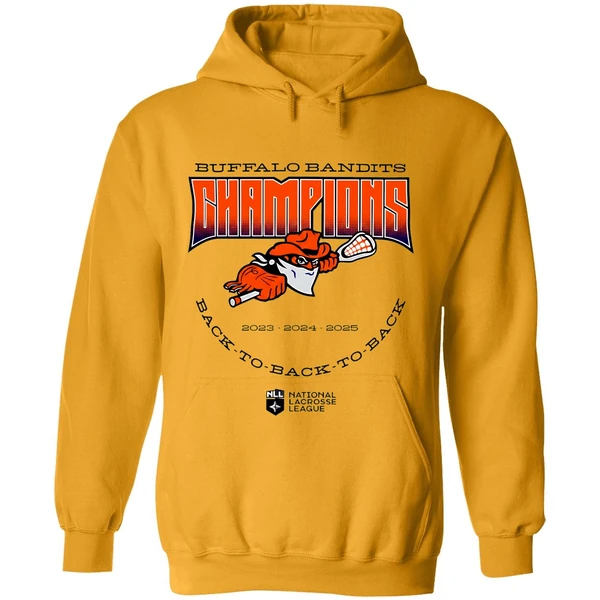 Buffalo Bandits Back To Back To Back Nll Champions 2025 Hoodie