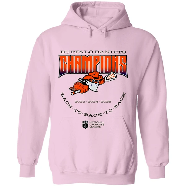 Buffalo Bandits Back To Back To Back Nll Champions 2025 Hoodie - Image 5