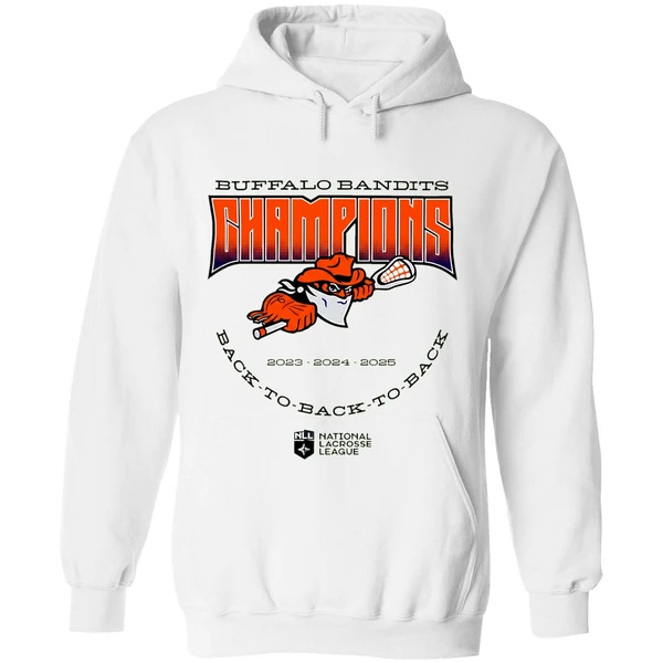 Buffalo Bandits Back To Back To Back Nll Champions 2025 Hoodie - Image 8