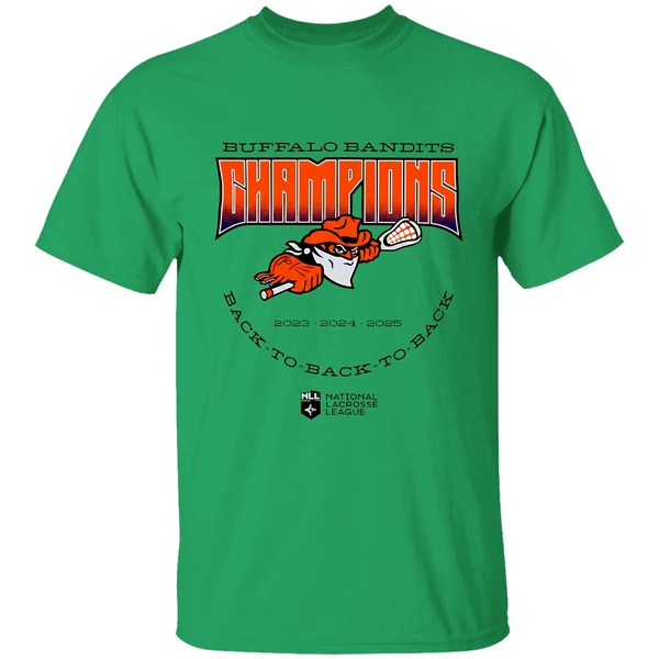 Buffalo Bandits Back To Back To Back Nll Champions 2025 Shirt