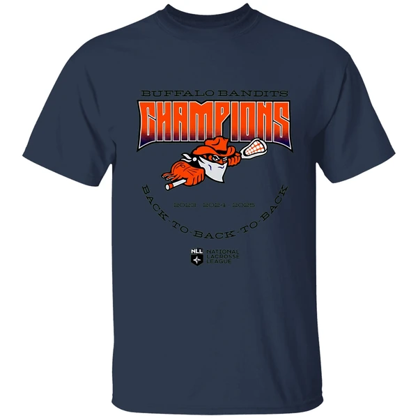 Buffalo Bandits Back To Back To Back Nll Champions 2025 Shirt - Image 4