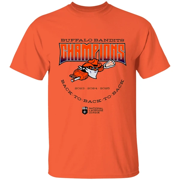 Buffalo Bandits Back To Back To Back Nll Champions 2025 Shirt - Image 5