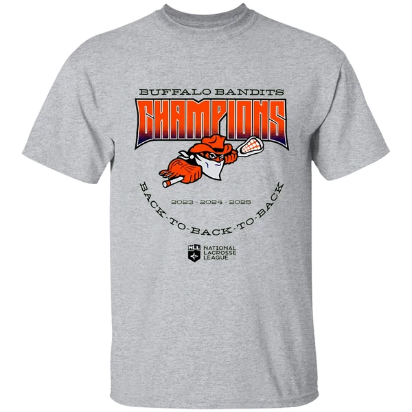 Buffalo Bandits Back To Back To Back Nll Champions 2025 Shirt - Image 8