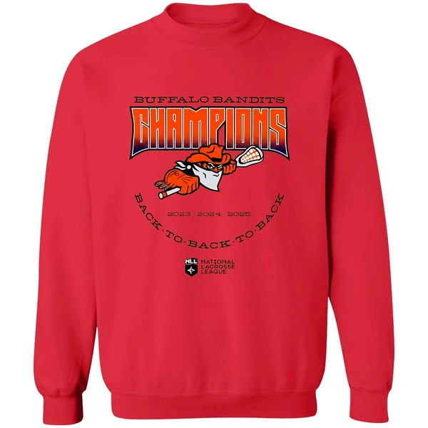 Buffalo Bandits Back To Back To Back Nll Champions 2025 Sweashirt