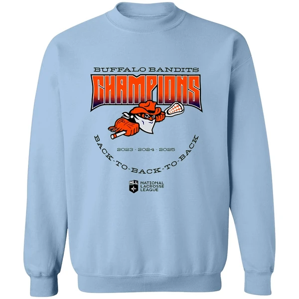 Buffalo Bandits Back To Back To Back Nll Champions 2025 Sweashirt - Image 4