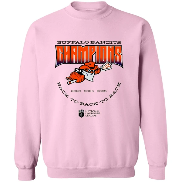 Buffalo Bandits Back To Back To Back Nll Champions 2025 Sweashirt - Image 5