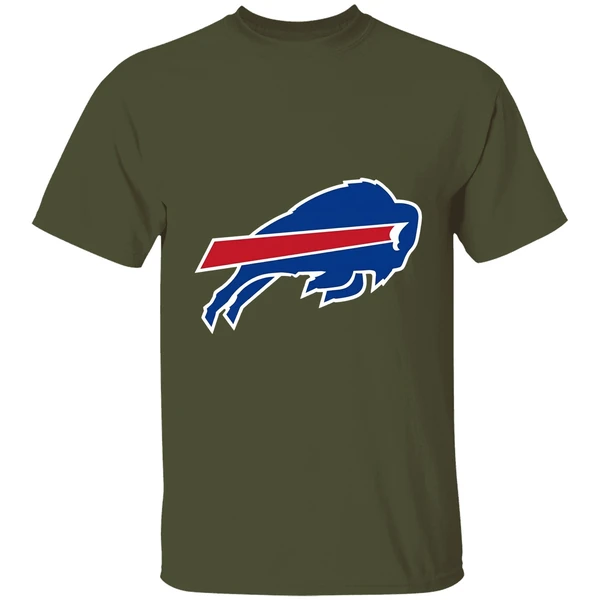 buffalo bills 47 brand primary logo scrum shirt militarygreen