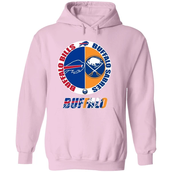 Buffalo Bills And Buffalo Sabres Logo Hoodie - Image 5
