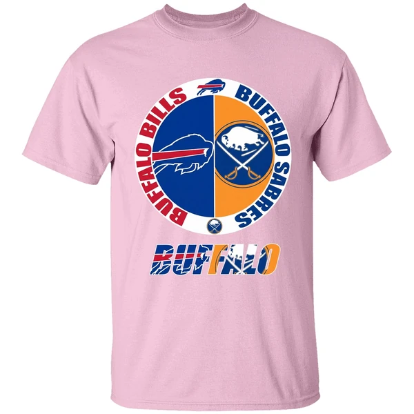 Buffalo Bills And Buffalo Sabres Logo Shirt - Image 2