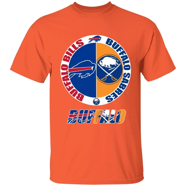 Buffalo Bills And Buffalo Sabres Logo Shirt - Image 3