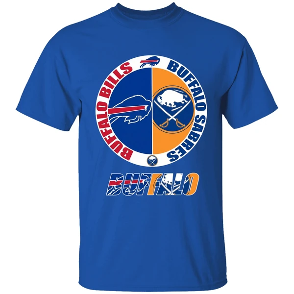 Buffalo Bills And Buffalo Sabres Logo Shirt - Image 5