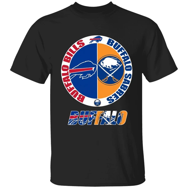 Buffalo Bills And Buffalo Sabres Logo Shirt - Image 7