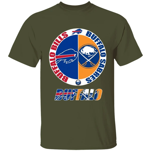 Buffalo Bills And Buffalo Sabres Logo Shirt - Image 9
