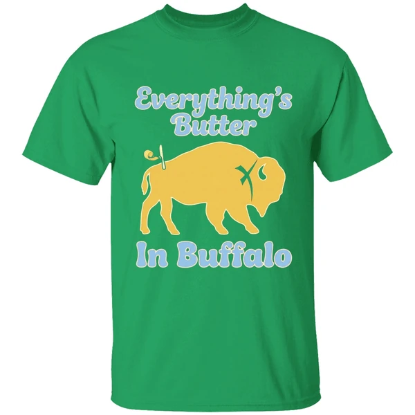 Buffalo Bills Everythings Butter In Buffalo Shirt - Image 2
