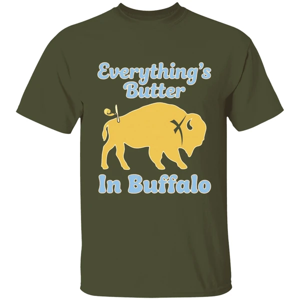 Buffalo Bills Everythings Butter In Buffalo Shirt - Image 4