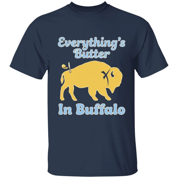 buffalo bills everythings butter in buffalo shirt navy