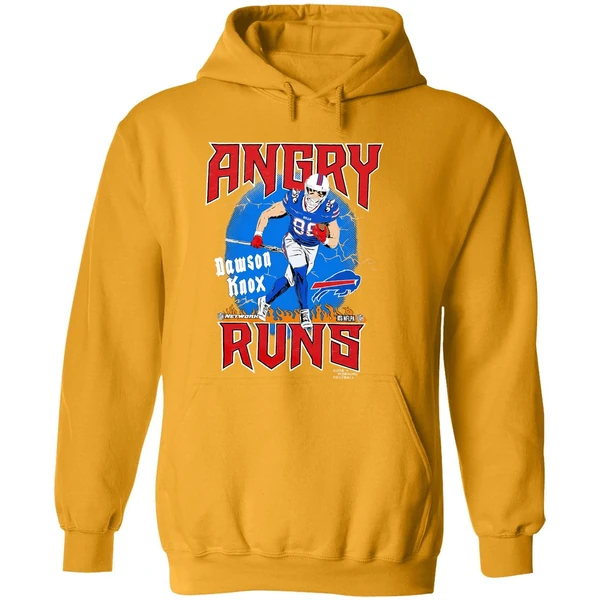 Buffalo Bills Football Dawson Knox Player Angry Runs Good Morning Football Hoodie