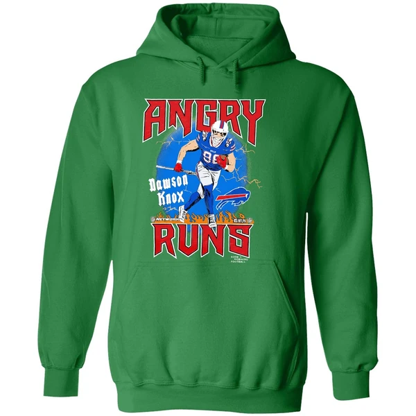 Buffalo Bills Football Dawson Knox Player Angry Runs Good Morning Football Hoodie - Image 2