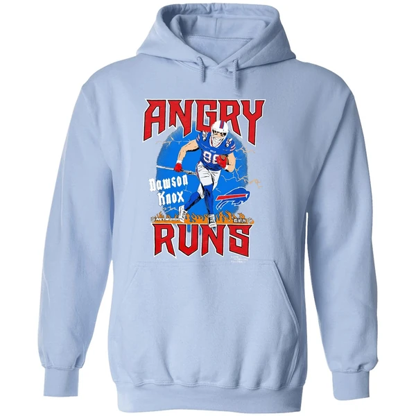 Buffalo Bills Football Dawson Knox Player Angry Runs Good Morning Football Hoodie - Image 4