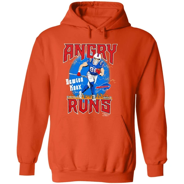 Buffalo Bills Football Dawson Knox Player Angry Runs Good Morning Football Hoodie - Image 6