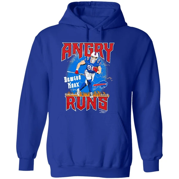 Buffalo Bills Football Dawson Knox Player Angry Runs Good Morning Football Hoodie - Image 7