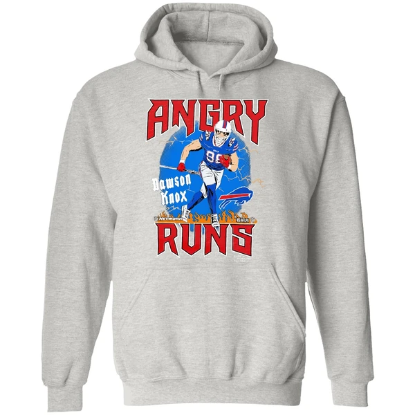 Buffalo Bills Football Dawson Knox Player Angry Runs Good Morning Football Hoodie - Image 9